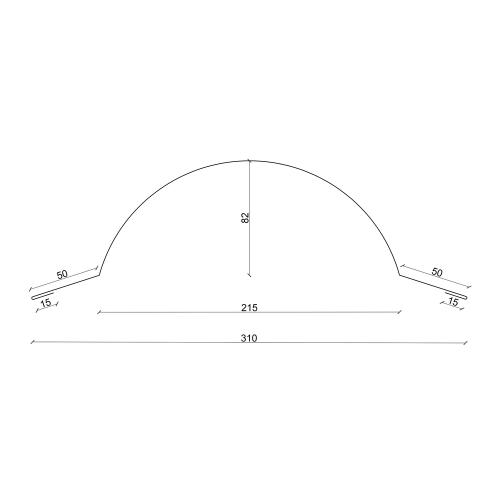 Preview: Querschnitt des großen Rundfirst / Tonnenfirst